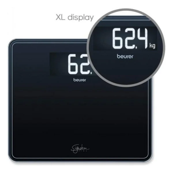 Beurer GS 410 SignatureLine Cam Dijital Banyo Baskülü Siyah - Görsel 7