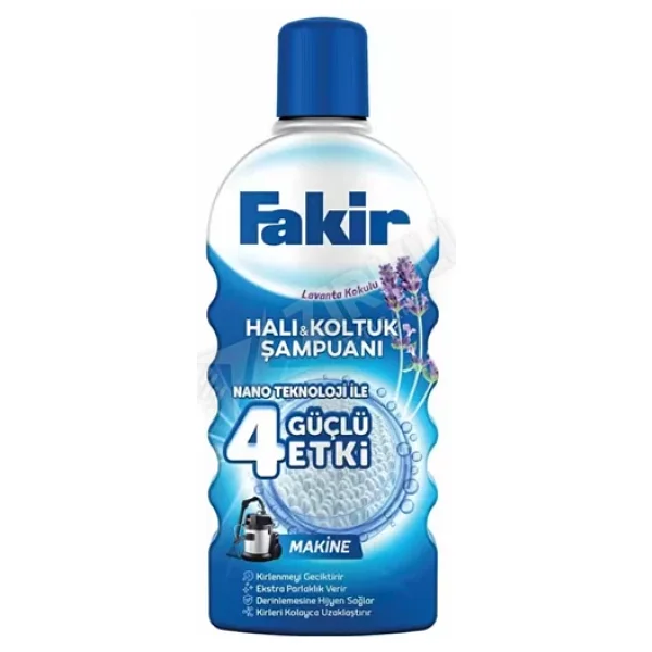 Fakir Lavanta Makine Nano Teknolojili Halı ve Koltuk Şampuanı 1 lt 4'lü - Görsel 3
