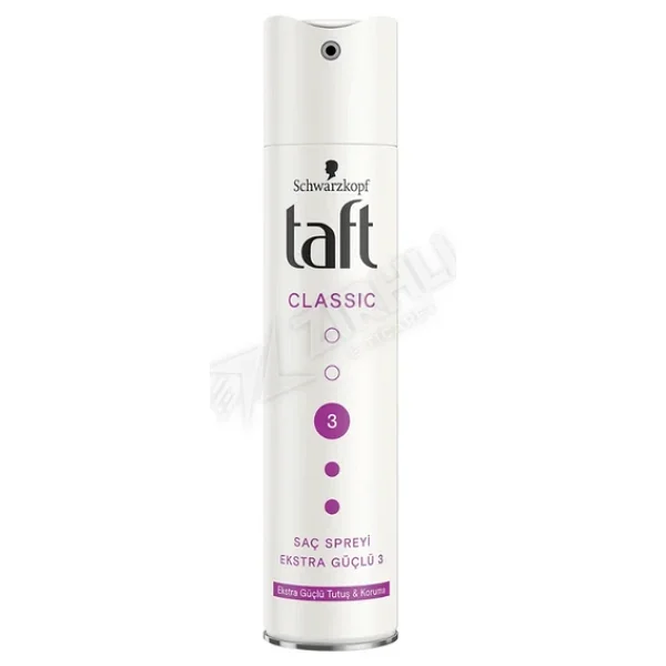 Taft Classic Ekstra Güçlü 250 ml 3 Adet Saç Spreyi - Görsel 3