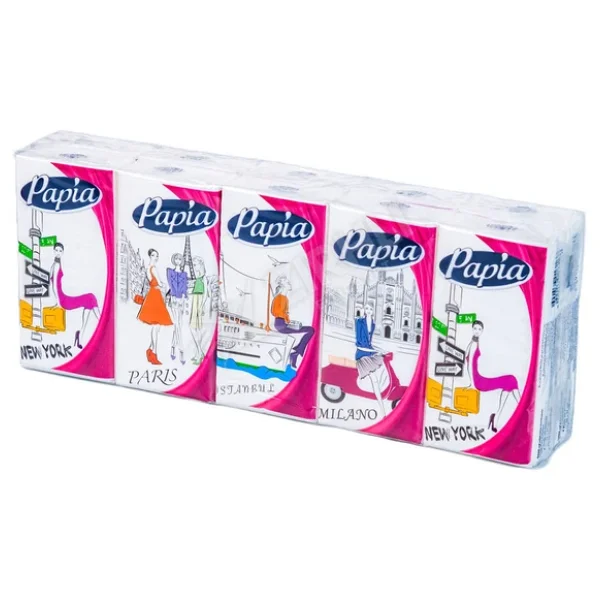 Papia Klasik 10'lu Kağıt Mendil - Görsel 4