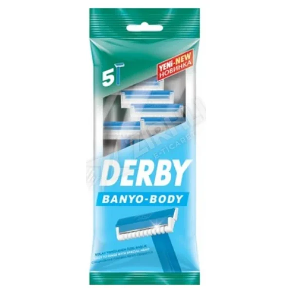 Derby Banyo Tıraş Bıçağı 5'li Poşet Tek Bıçaklı - Görsel 3