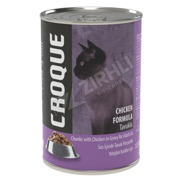 Croque Tavuklu 400 gr Yetişkin Konserve Kedi Maması - Görsel 3