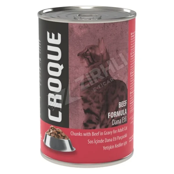 Croque Dana Etli 400 gr Yetişkin Konserve Kedi Maması - Görsel 3
