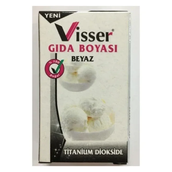Visser Toz Gıda Boyası Beyaz G.b - Görsel 2