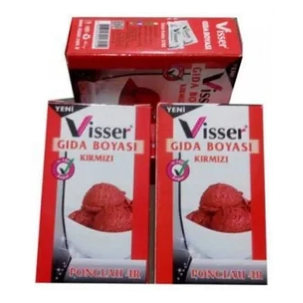 Visser Toz Gıda Boyası Kırmızı G.b - Görsel 2