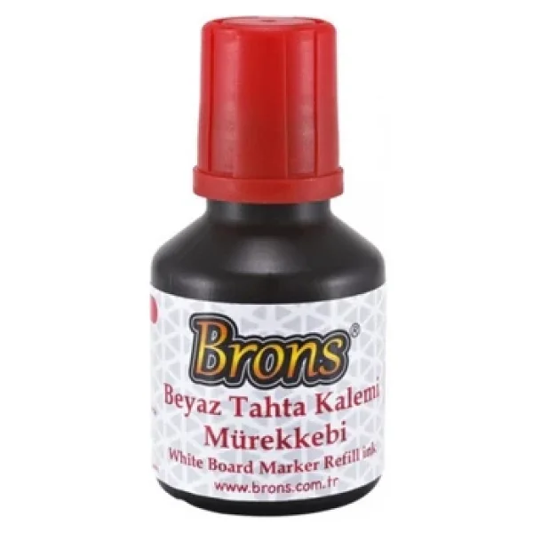 Brons 30 ml Kırmızı Tahta Kalem Mürekkebi - Görsel 7