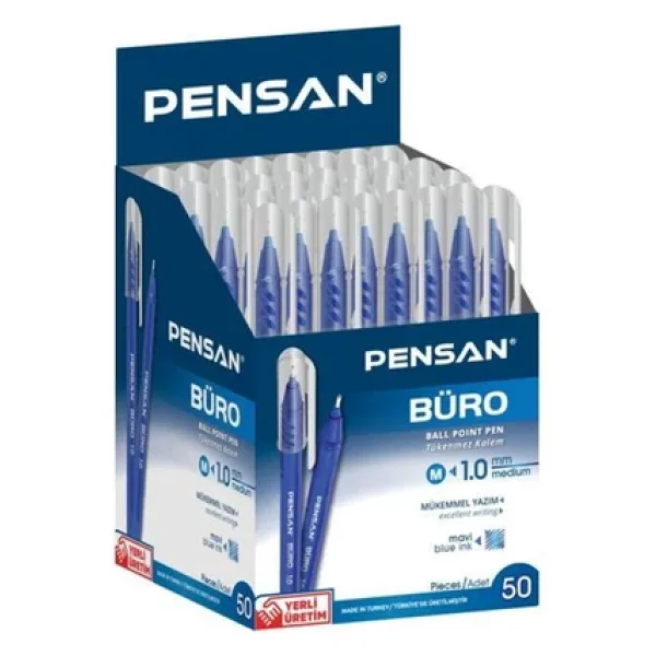 Pensan Buro Mavi Tukenmez Kalem Ince Uclu 50Li Pk - Görsel 4