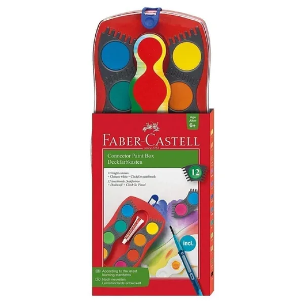 Faber-Castell Değiştirilebilir Tablet 12'li Sulu Boya - Görsel 6