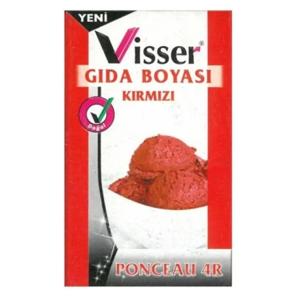 Visser Toz Gıda Boyası 9 Gram - Kırmızı - Görsel 2