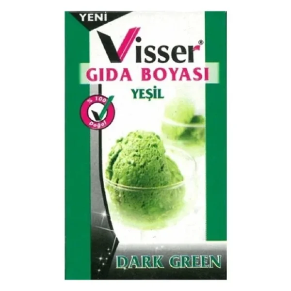 Visser Yeşil 9 gr Toz Gıda Boyası - Görsel 4