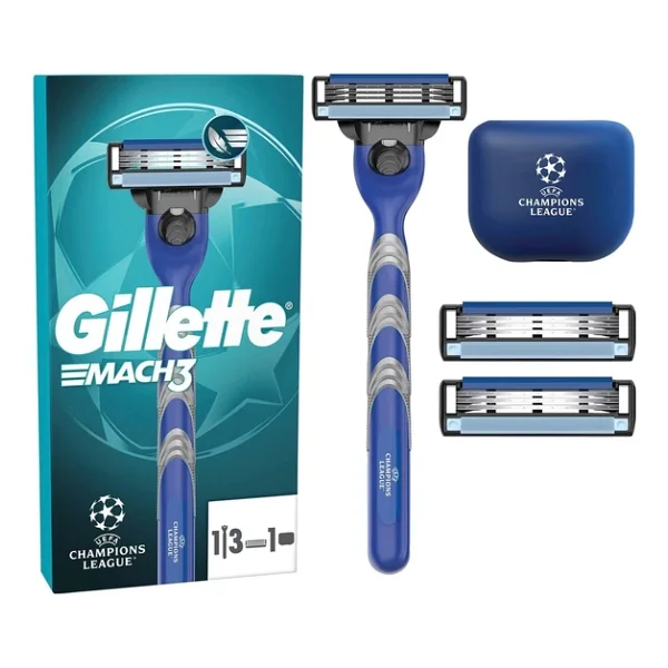 Gillette Mach3 Uefa Champions League 3 Başlıklı Tıraş Bıçağı - Görsel 2