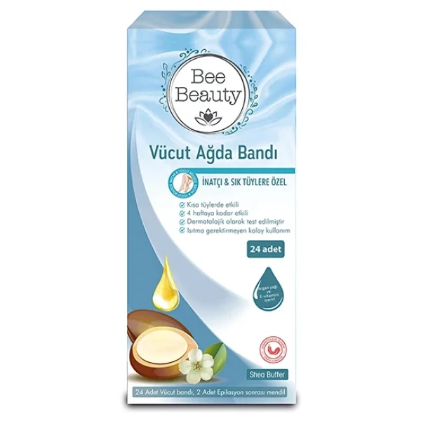 Bee Beauty İnatçı Sık Tüyler için Yüze Özel 24'lü Ağda Bandı - Görsel 3