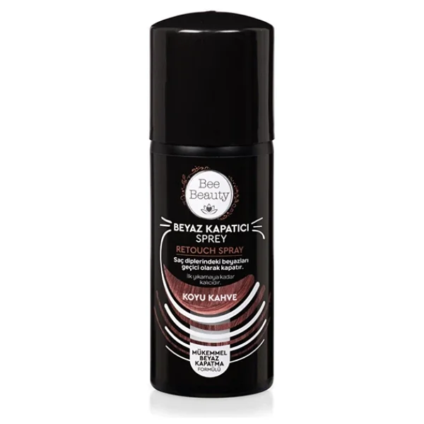 Bee Beauty Beyaz Kapatıcı Sprey Koyu Kahve 75 ml - Görsel 3