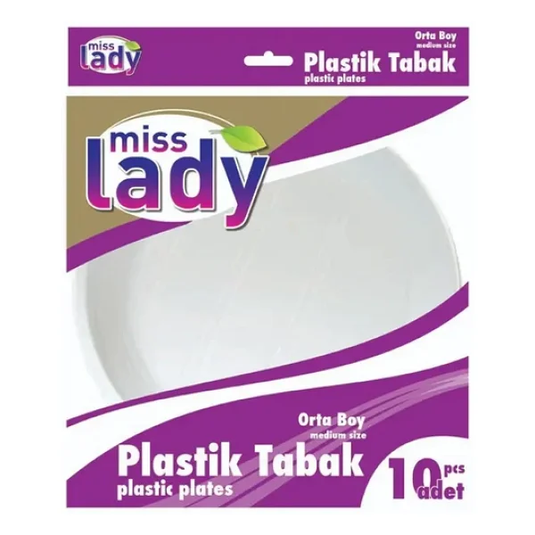 Plastik Orta Boy Tabak 10'lu - Görsel 2