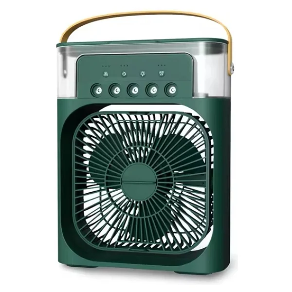 Taşınabilir Işıklı 5 Spreyli Vantilatör Buzlu Buharlı Vantilatör Mini Fan Nemlendirici - Görsel 7