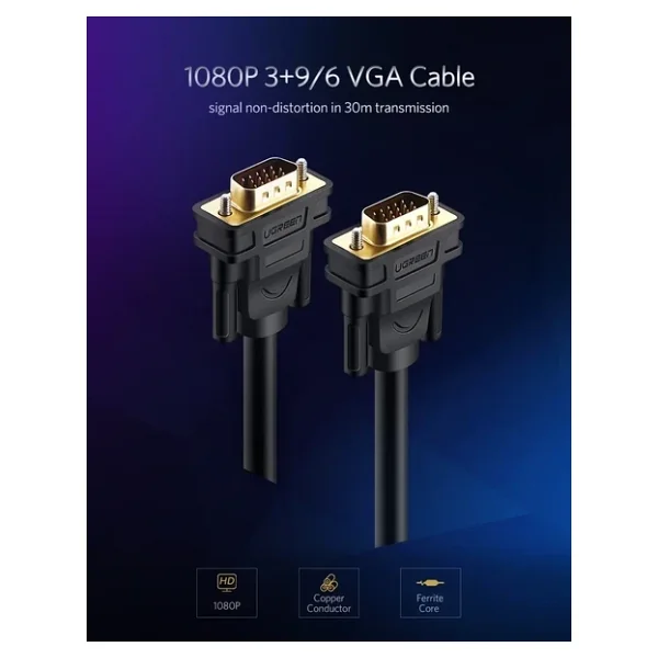 Ugreen 11630 1.5 m VGA Kablo - Görsel 2