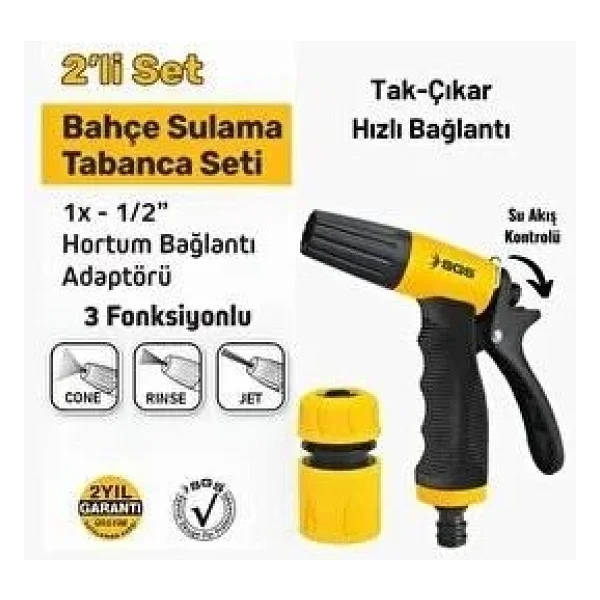 Sgs 4255 3 Fonksiyonlu 2 Parça Sulama Tabancası - Görsel 4