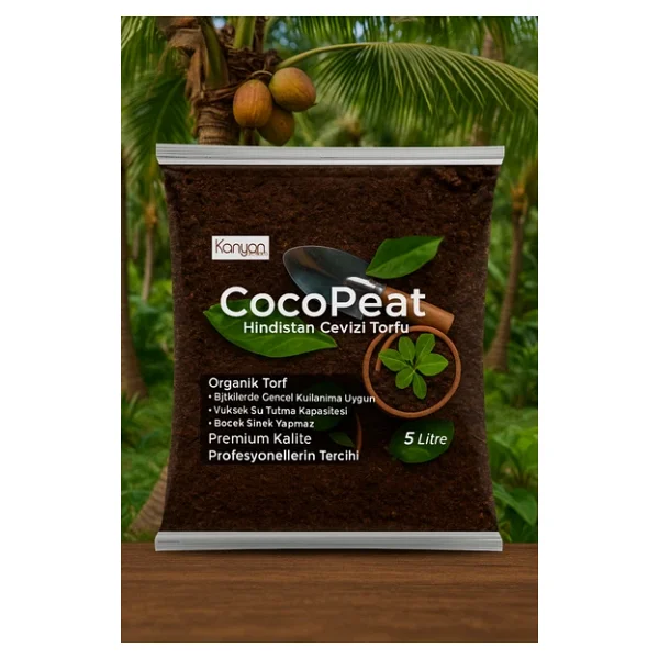 Hindistan Cevizi Torfu %100 Doğal Torf Cocopeat Hindistan Cevizi Lifi Doğal Bitki Toprağı - Görsel 7