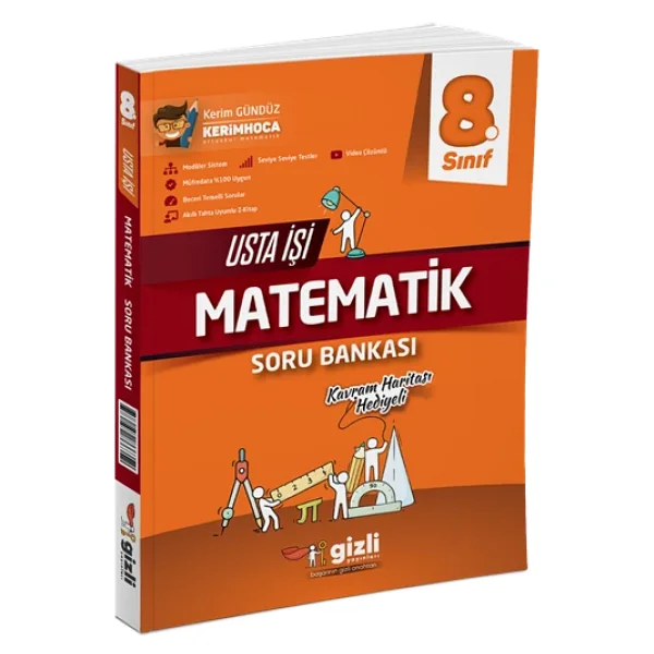 Gizli Yayınları 8. Sınıf LGS Matematik Usta İşi Soru Bankası - Görsel 8