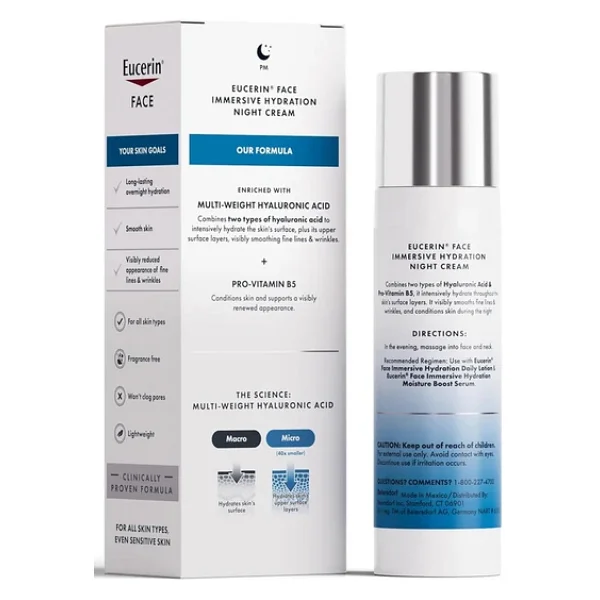 Eucerin Immersive Hydration Nemlendirici Gece Kremi 71Gr - Görsel 4