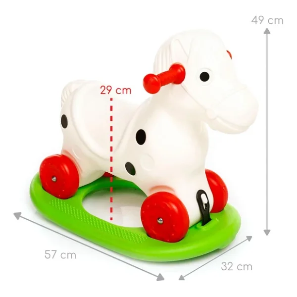 Tıfıl Toys Dıgıdık Eğitici 2'si 1 Arada Tekerlekli ve Sallanan Taşınabilir Eğlenceli Oyuncak At - Görsel 3