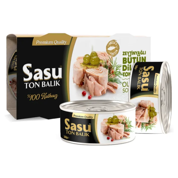 Sasu Zeytinyağlı Bütün Dilim Ton Balığı 160 gr 12'li - Görsel 7