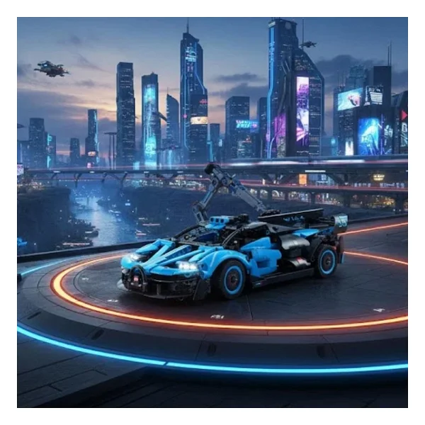 Cada Bluefire Specter Car C51302W 1:14 Uzaktan Kumandalı 421 Parça Blok Oyuncak - Görsel 7