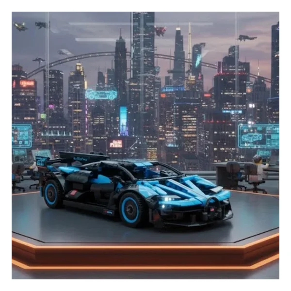 Cada Bluefire Specter Car C51302W 1:14 Uzaktan Kumandalı 421 Parça Blok Oyuncak - Görsel 8