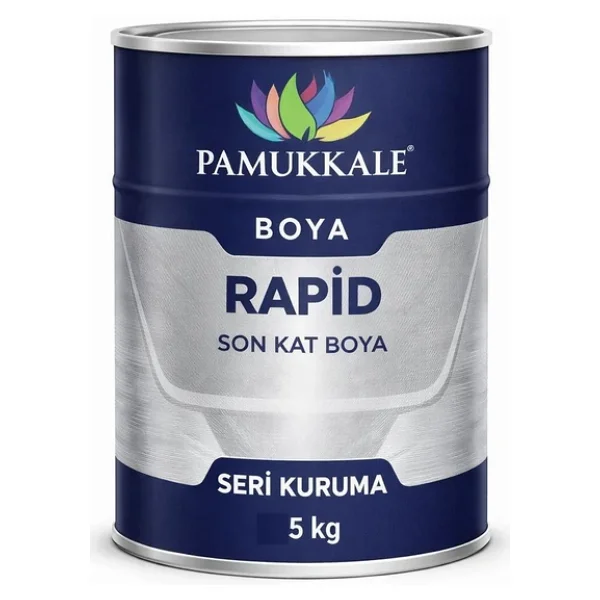 Pamukkale 1510 Rapid Endüstriyel Boya 5 Kg Mat Siyah - Görsel 5