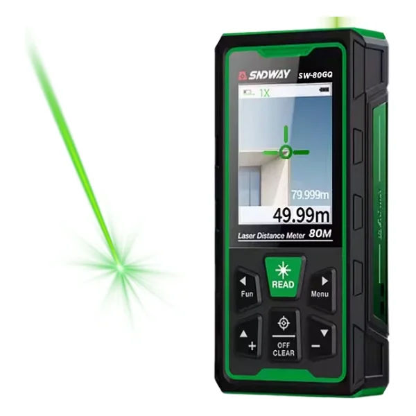 Sndway SW-80GQ Yeşil Lazerli 80 m Kameralı Lazer Metre - Görsel 4