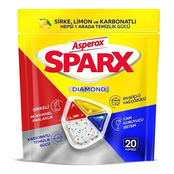 Asperox Sparx Bulaşık Makinesi Tableti 20'li - Görsel 3