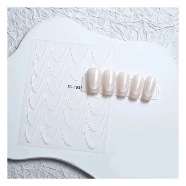 Ombre Efekt French Tırnak Sticker Beyaz Nail Art Sd-1933 - Görsel 2