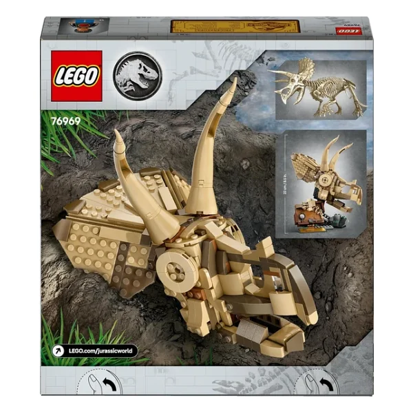 Lego 76969 Jurassic World Dinozor Fosilleri Triceratops Kafatası - Görsel 3