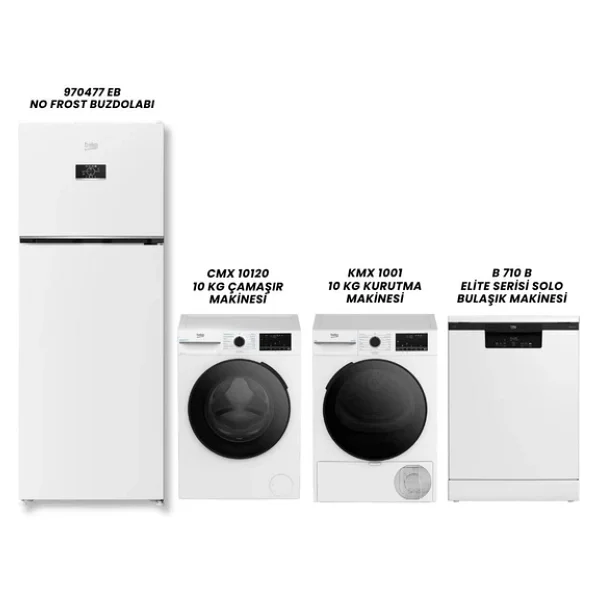 Beko 970477 Eb Buzdolabı - Cmx 10120 Çamaşır - Kmx 1001 Kurutma - B 710 B Bulaşık - Görsel 5