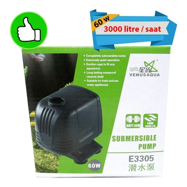 Venusaqua E3305 3000 Lt / H 60 W Kafa Motoru - Görsel 4