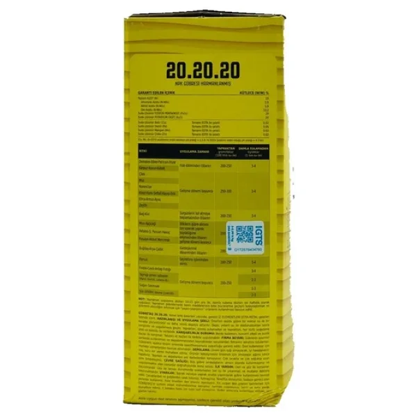 Gübretaş 20.20.20 - Toz Gübre (5 KG) Orjinal Ürün Hologramlı Pake - Görsel 3