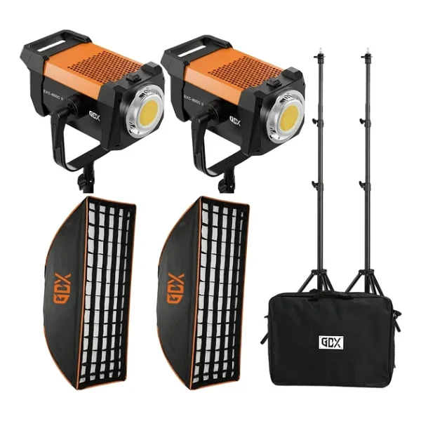 GDX EXC-600C II Bi-Color COB Video LED 2'li Işık Seti - Görsel 4