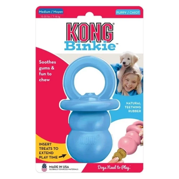 Kong Puppy Binkie Tutma Yeri Olan Yavru Köpek Oyuncağı M - Görsel 5