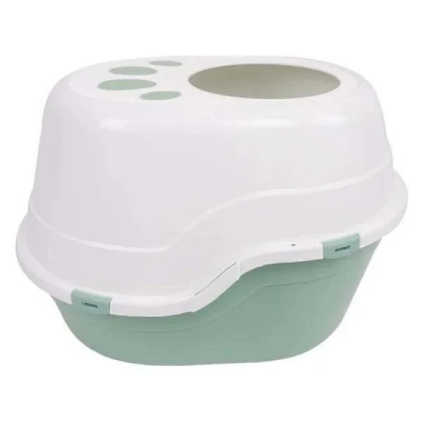 M-Pets Eco Tanta Sea Green Üstten Kapaklı Kedi Tuvaleti - Görsel 8
