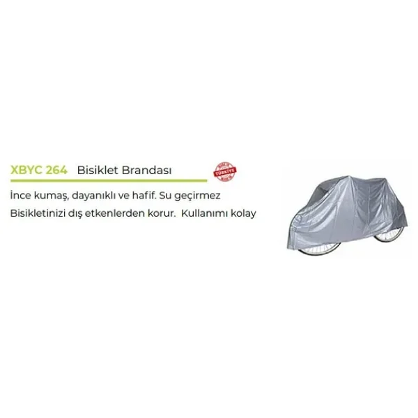 Su Geçirmez Bisiklet Koruma Örtüsü, Brandası - Görsel 6