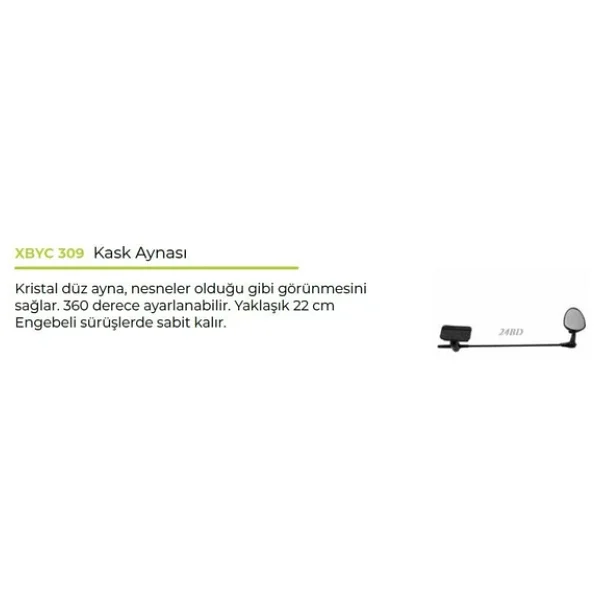 Bisiklet Kask Aynası Multifonksiyon 3D-Mini Ayna - Görsel 3
