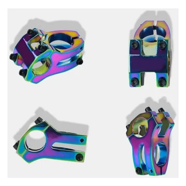 Bisiklet Kısa Gidon Boğazı Wake Alüminyum Rainbow Rengarenk Yedek Parça 31,8Mm - Görsel 7