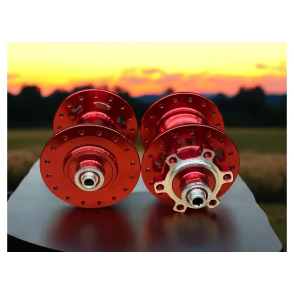 Forte Gt Xbyc 680 Bisiklet Hub Sesli Ön Arka Kaset Göbek Seti 32 Delik 6 Vida Qr Mandal Kırmızı - Görsel 3