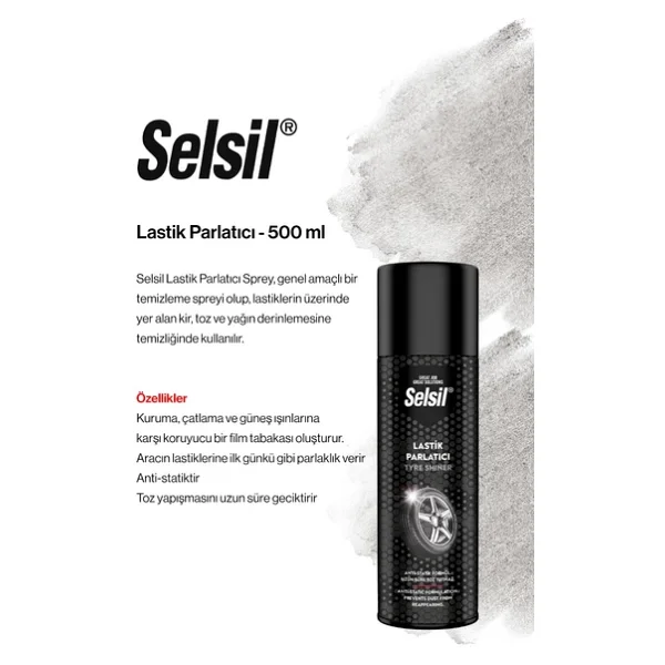 Selsil 3'Lü Lastik Parlatıcı 500 Ml, Rosıe - Görsel 4