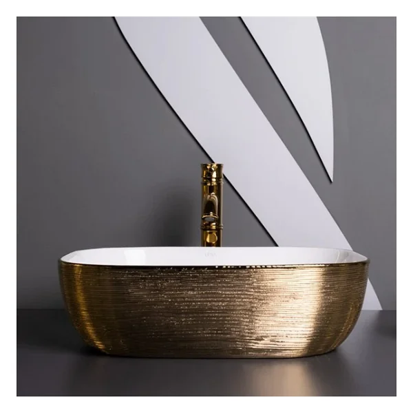Lena E-5003A Tezgah Üstü Porselen Lavabo - Görsel 3