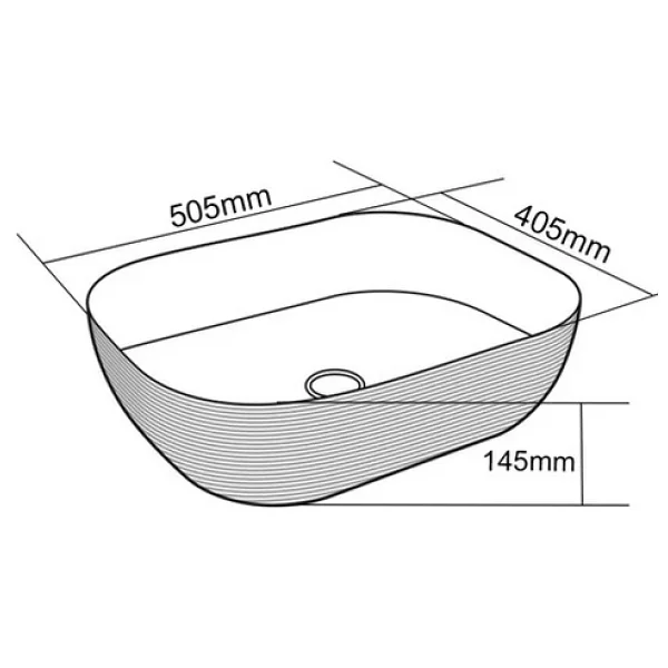 Lena E-5003A Tezgah Üstü Porselen Lavabo - Görsel 2
