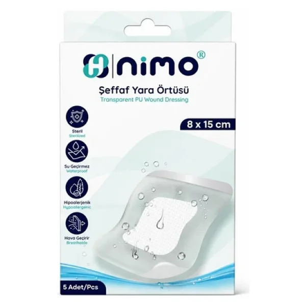Nimo Şeffaf Yara Örtüsü 8X15 Cm 5Li - Görsel 2