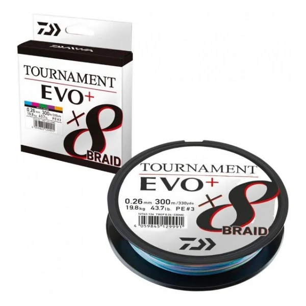 Daiwa Tournament Evo+ 8X 300 m 0.16 mm 12.2 kg Multicolor İp Misina - Görsel 2