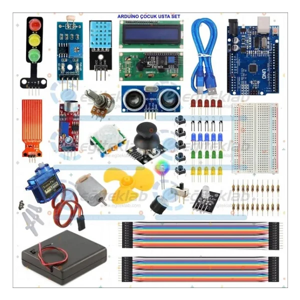 Yeni Robotik Kodlama Arduino Çocuk Usta Profesyonel Eğitim Seti - Görsel 2