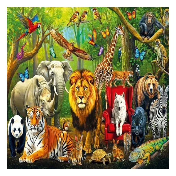 KS Games Orman Hayvanları 100 Parça Puzzle 31504 - Görsel 3